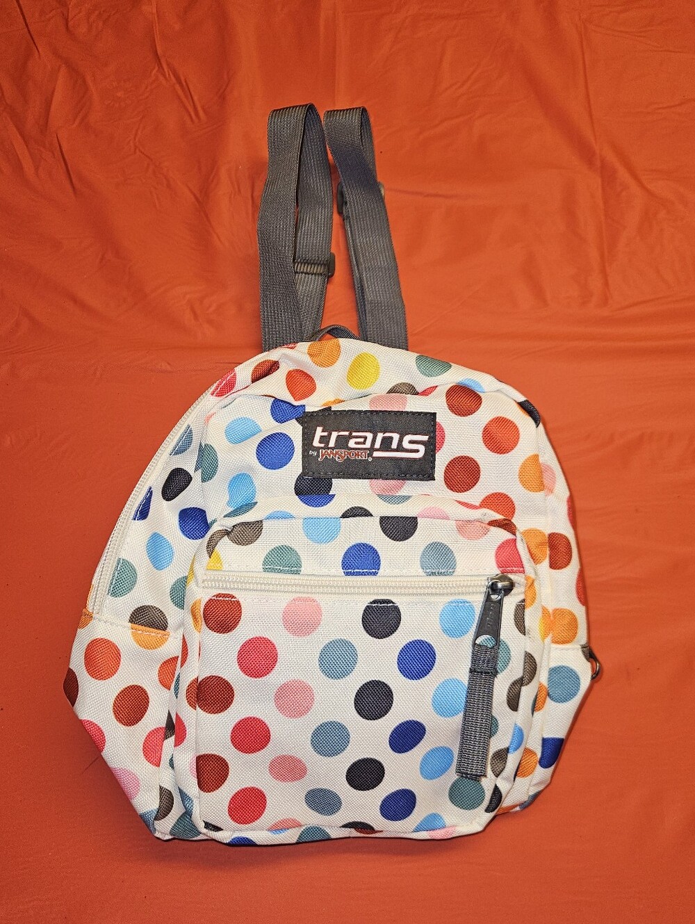 JanSport Trans Rainbow Polka Dot Mini Backpack E.U.C.